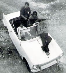 Graham Toni Mike and Dave (with hat on) taken in Malta